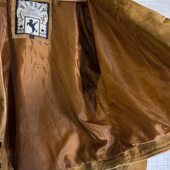 Winlet Tan Suede Fringe Leather Jacket - Picture 5 of 8